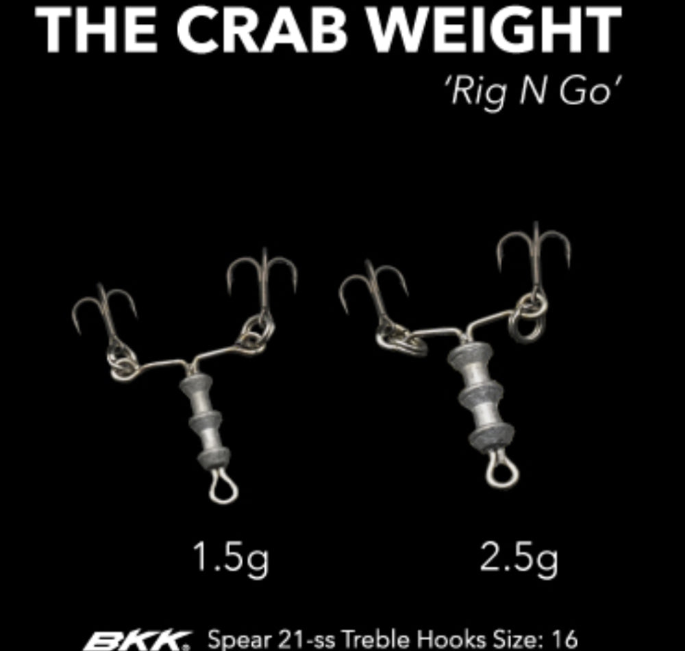 Crab Weight 'Rig n Go' with hooks