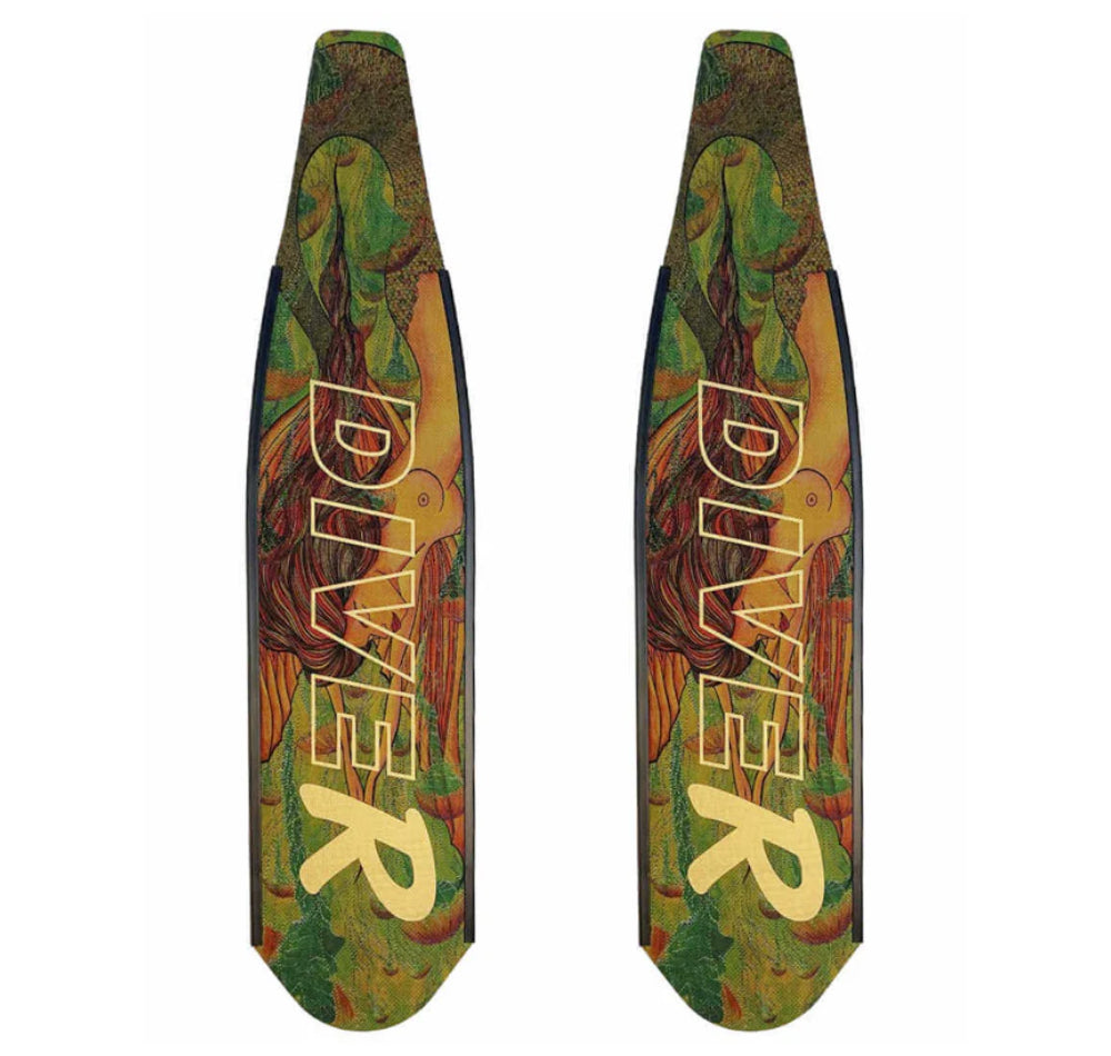 DiveR Carbon V2 Blades Green Mermaid