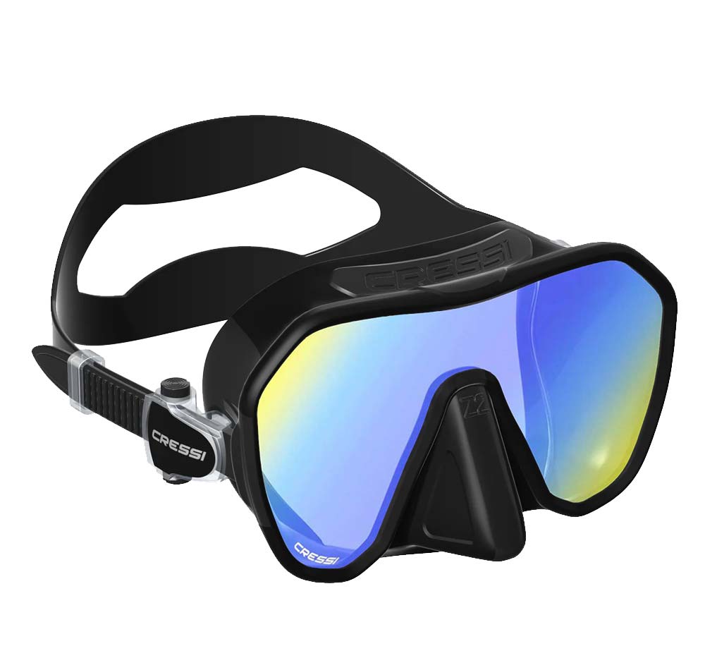 Cressi Z2 Dive Mask Yellow/Blue Lens