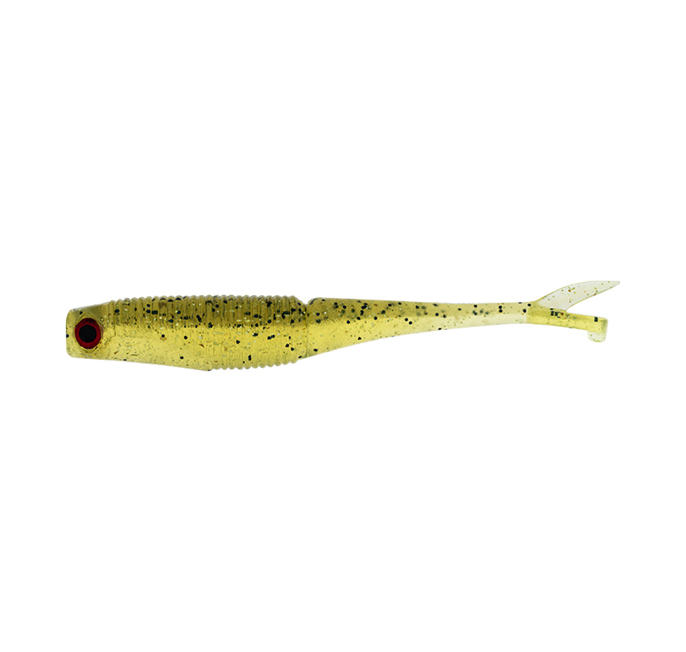 Daiwa Bait Junkie 2.95&quot; Flick Soft Plastic Lemongrass UV