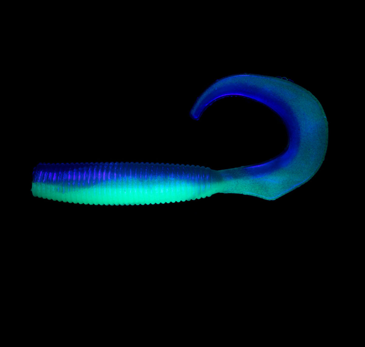 4&quot; Grub Grey Nomad Glow Under UV Light