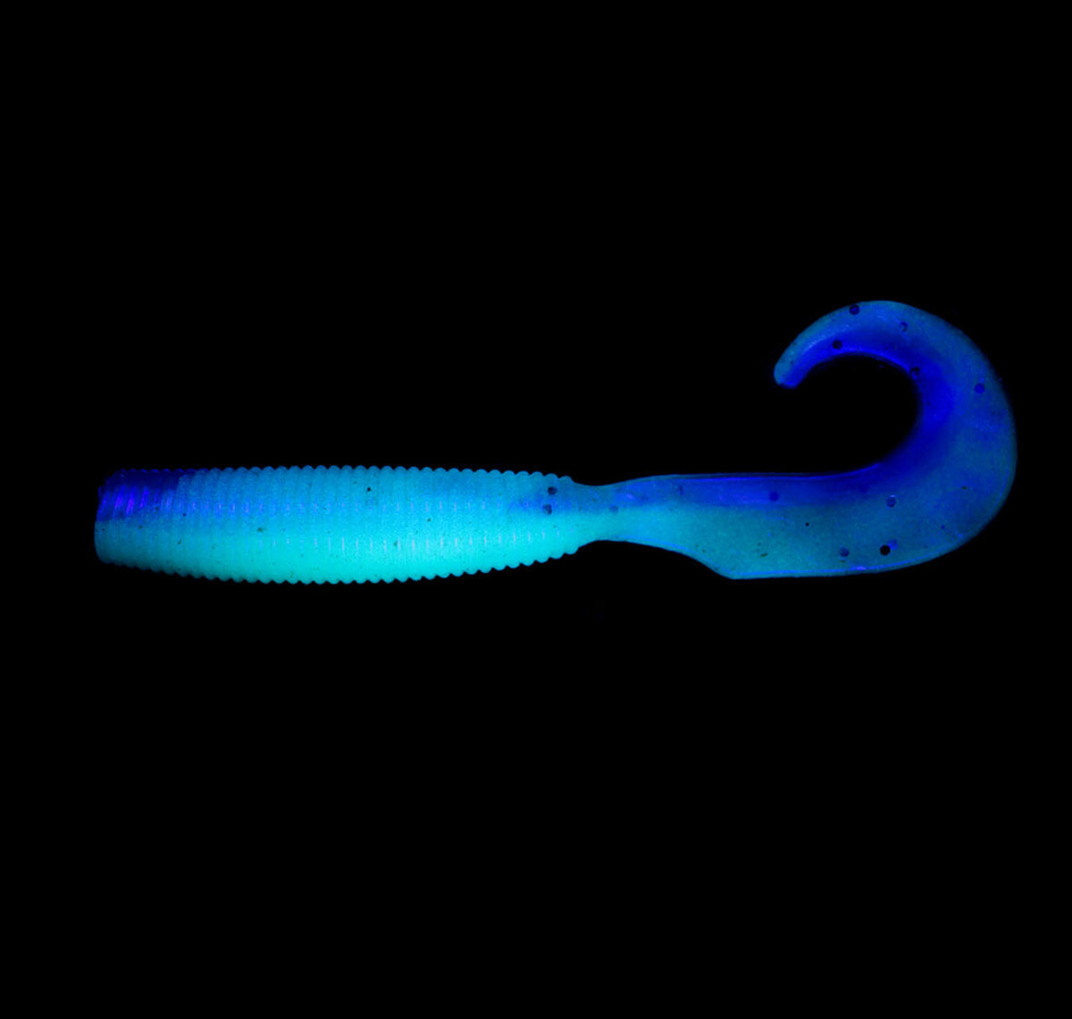 4&quot; Grub Pilchard Glow Under UV Light