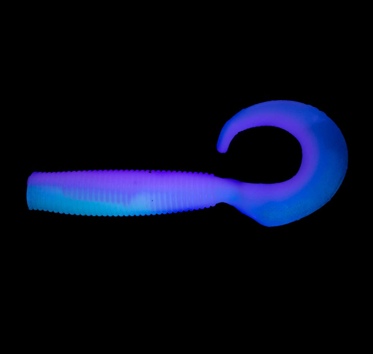 4&quot; Grub Pink Glow UV Under UV Light