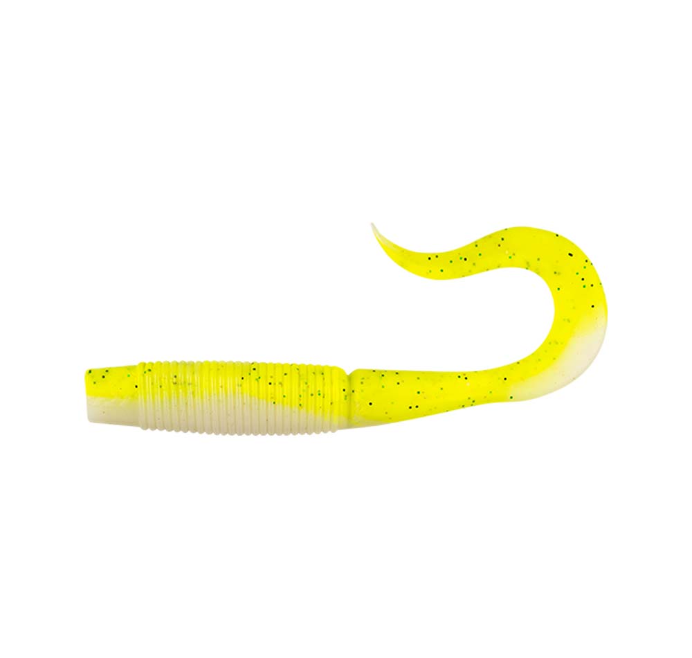 Daiwa Bait Junkie Wave Minnow 5.5&quot; Soft Plastic Pine Lime Glow