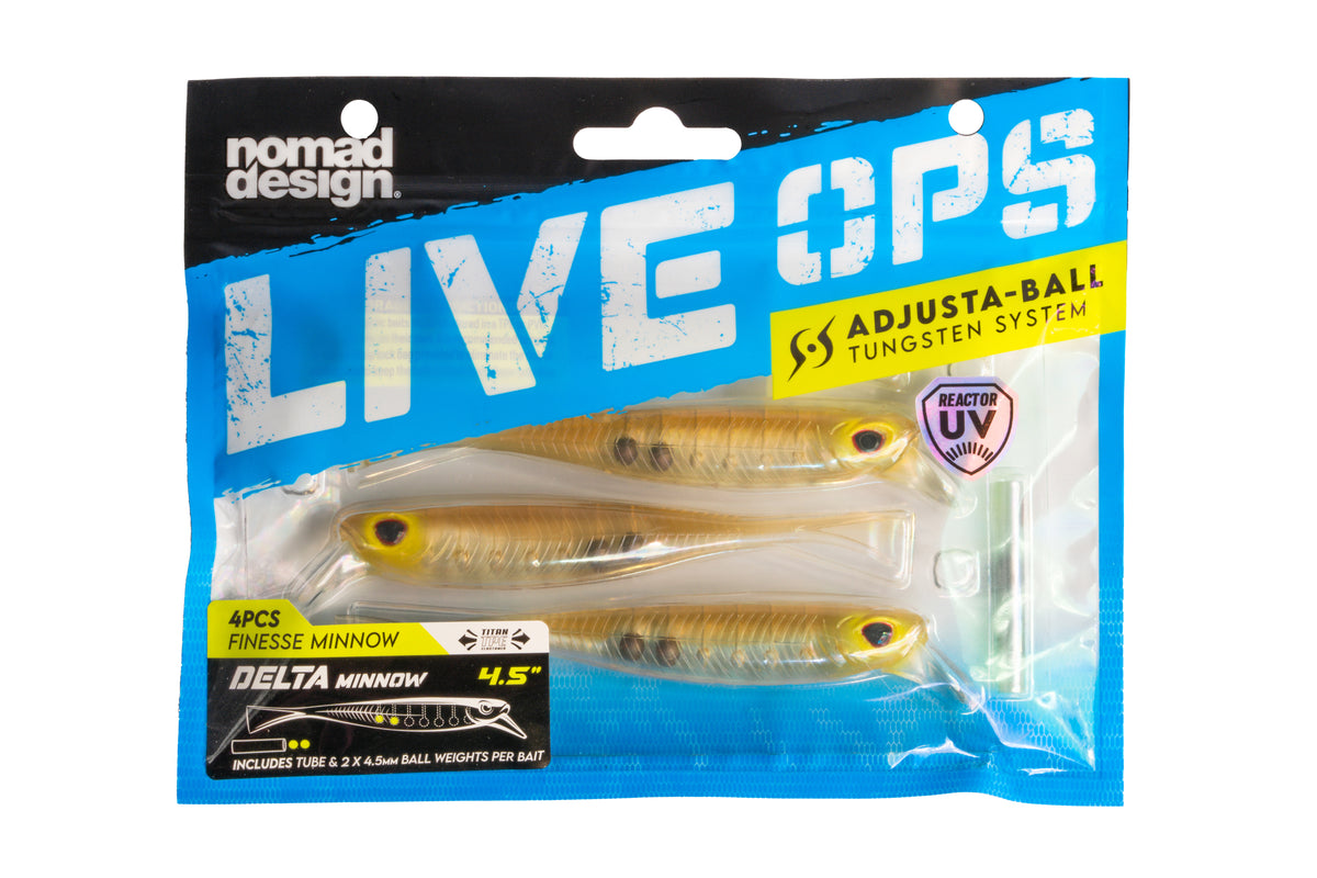 Nomad Design Live Ops Delta Minnow 4.5"