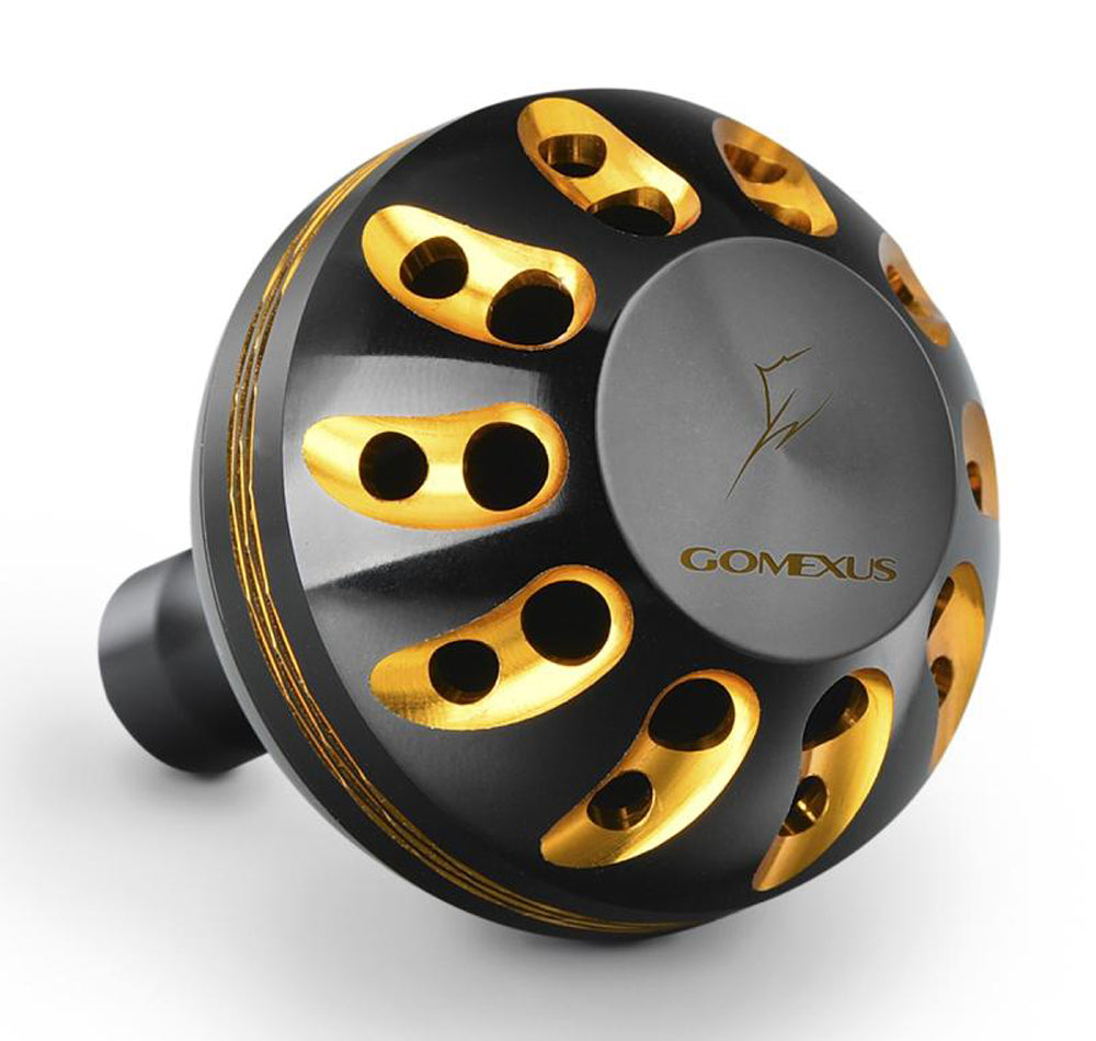 Gomexus Anodised CNC 41mm Power Knob Black/Gold