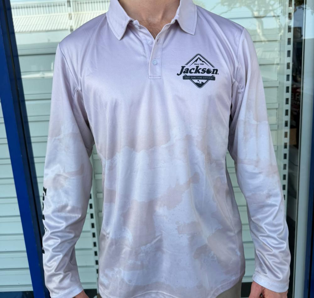 Jackson Premium Vented Fishing Shirt Camo Taupe