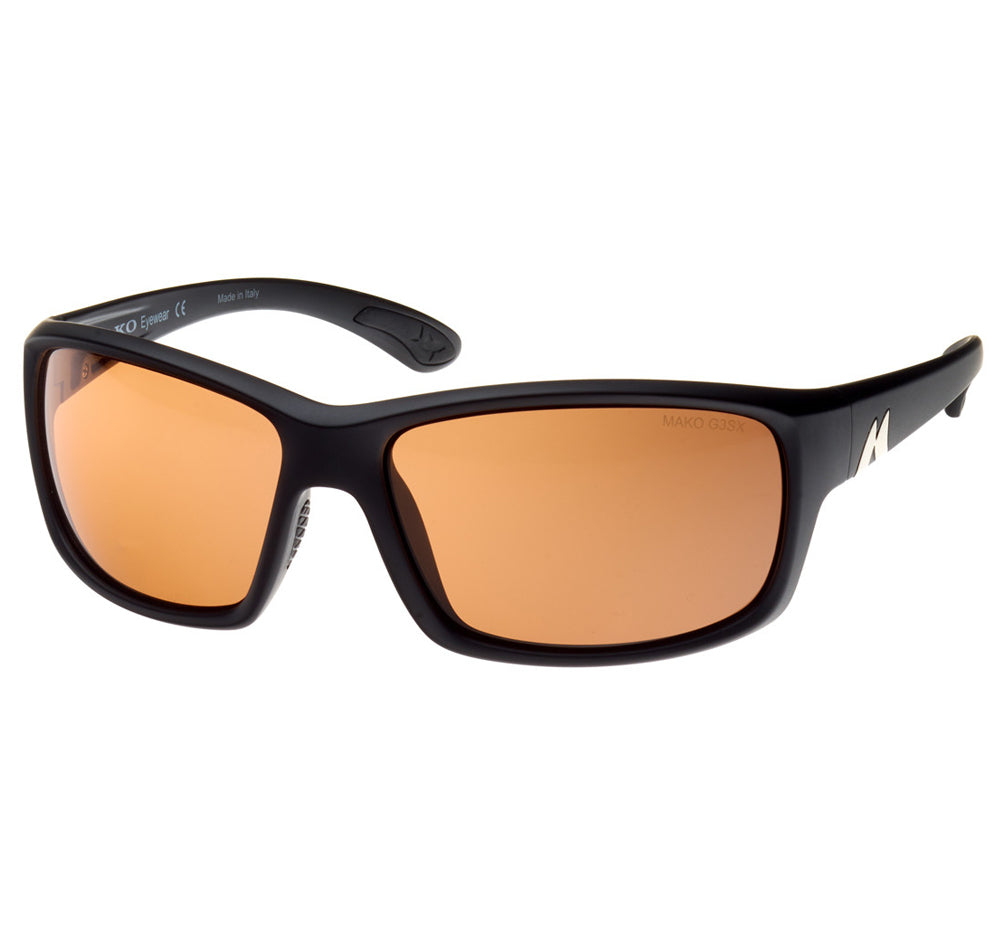 Mako 9604 Edge Matte Black HD Sunglasses Copper Photochromatic