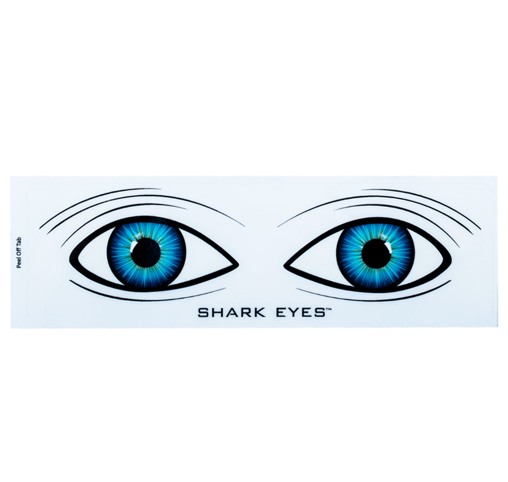Shark Eyes Large Deterrent Sticker