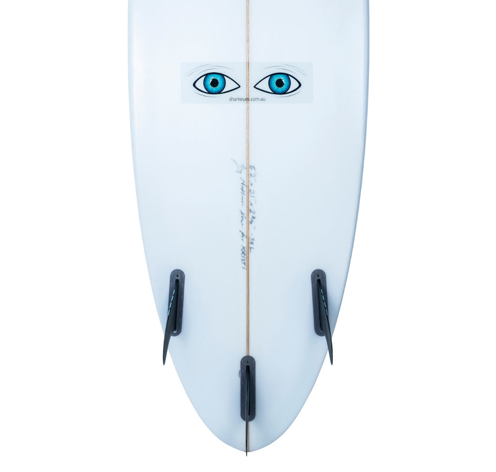 Shark Eyes Medium Shark Deterrent Sticker Surfboard