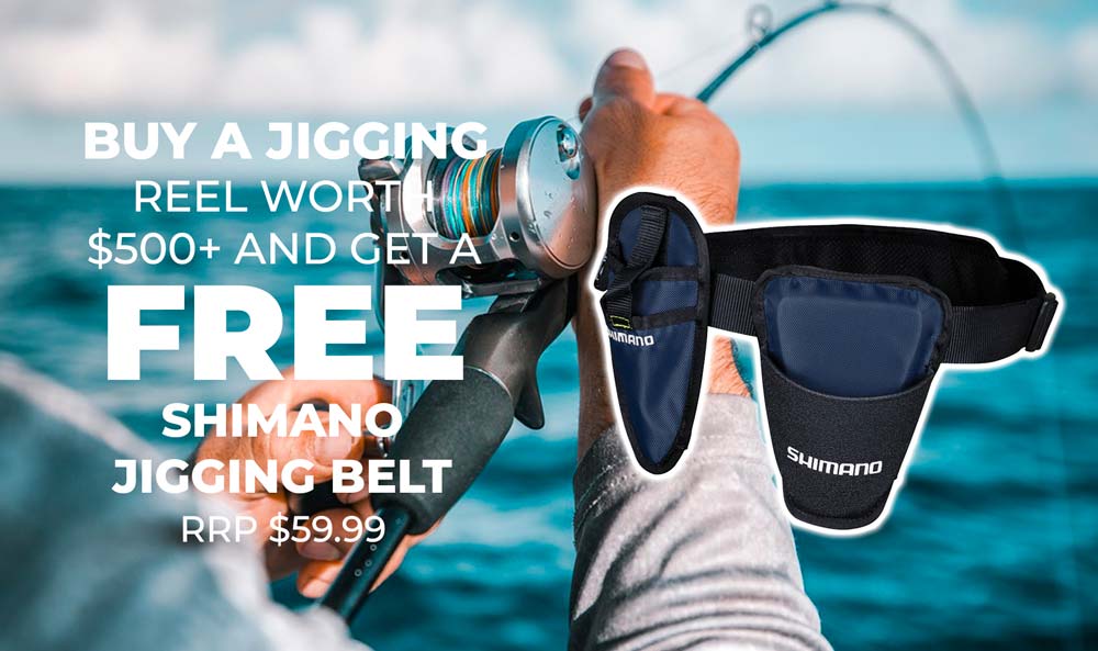 Free Shimano Jigging Belt with any purchase over $299 mobile