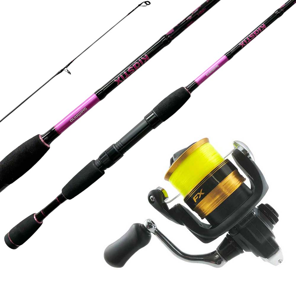 Shimano Kidstix 702 3-5kg Spin Combo Pink