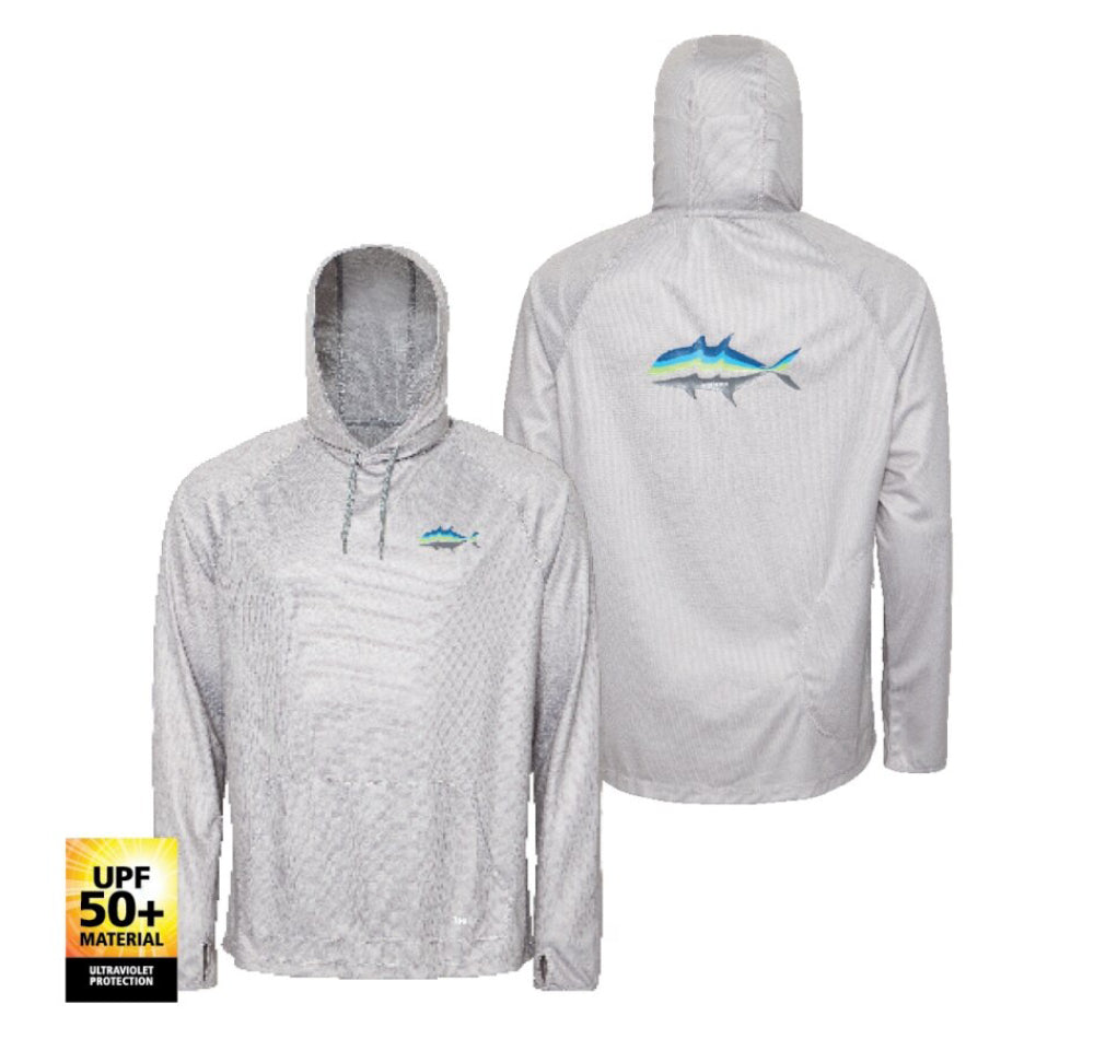 Shimano Hooded Tech Tee Grey GT