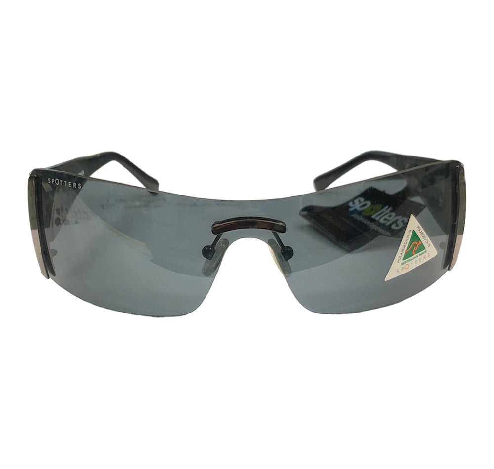 Spotters Capri Black Polarised Sunglasses Front