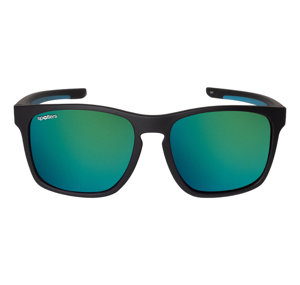 Spotters Dingo Kids Polarised Sunglasses Black Frame/Green Lens