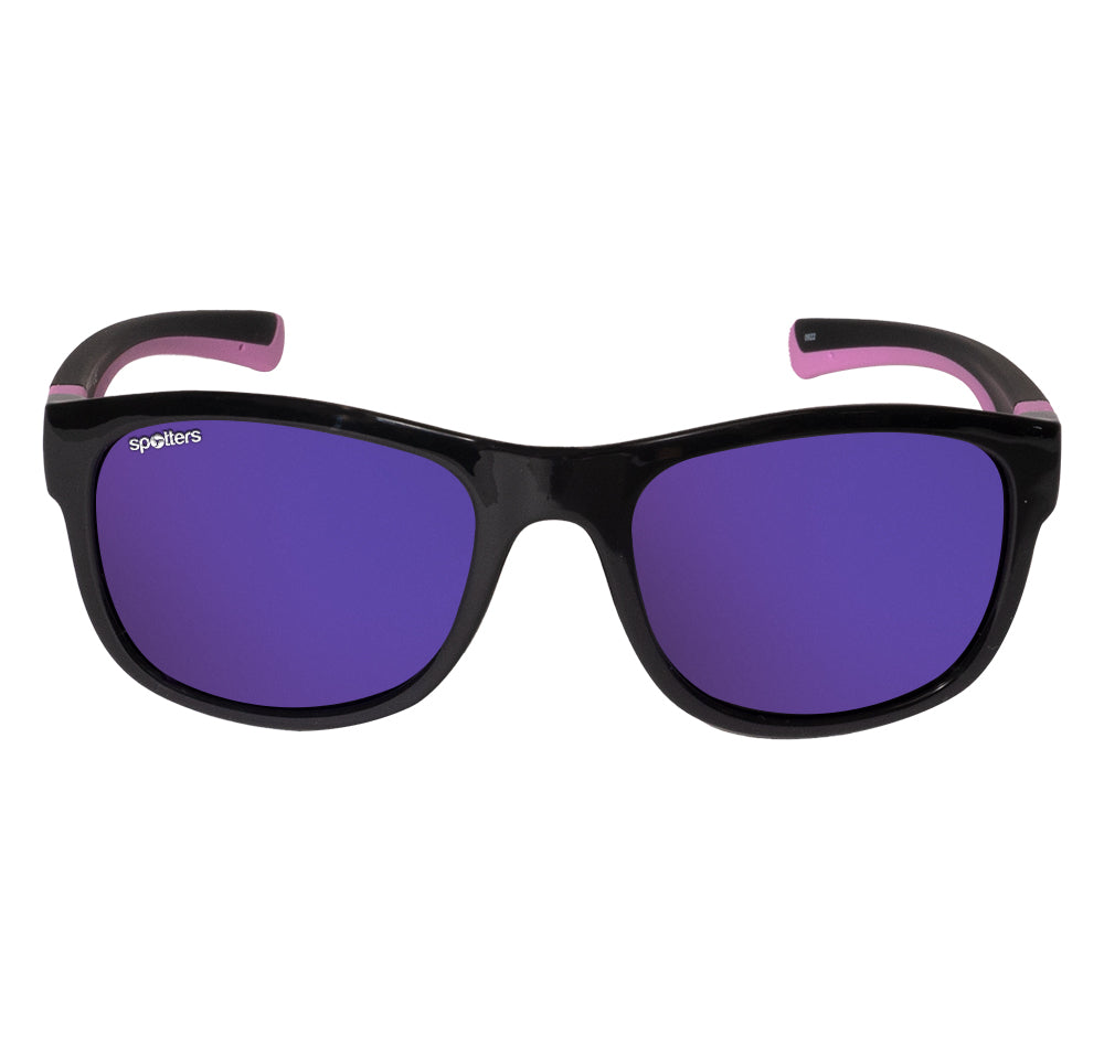 Spotters Emu Kids Polarised Sunglasses Black Frame/Purple Lens