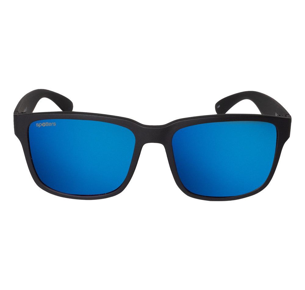 Spotters Kids Kanga Polarised Sunglasses Black Frame/Blue Lens