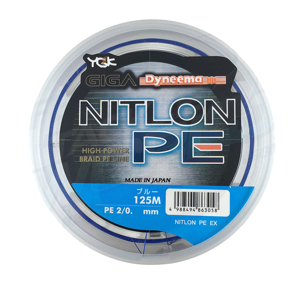 YGK Nitlon PE Braid 125m Blue
