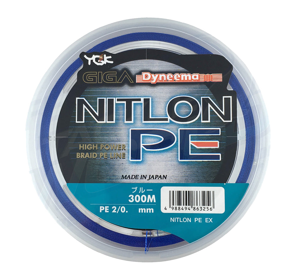 YGK Nitlon PE Braid 300m Blue