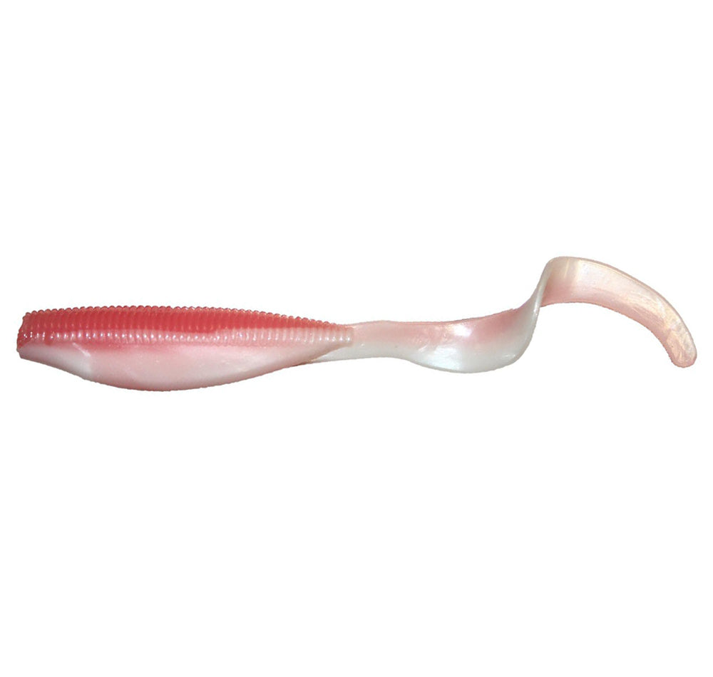 ZMan StreakZ Curly TailZ 5" Soft Plastics Coconut Ice Glow