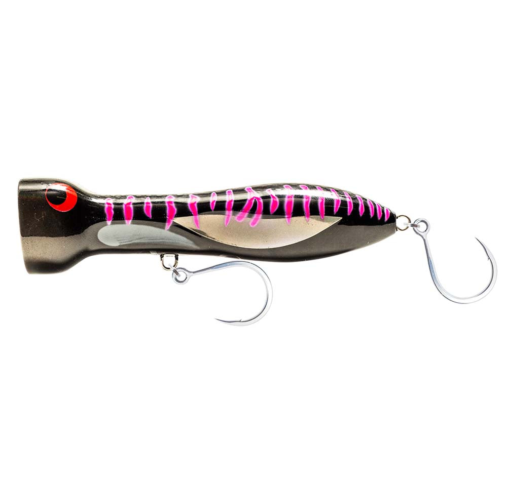Nomad Design Chug Norris Popper Lure Colour Black Pink Mackerel