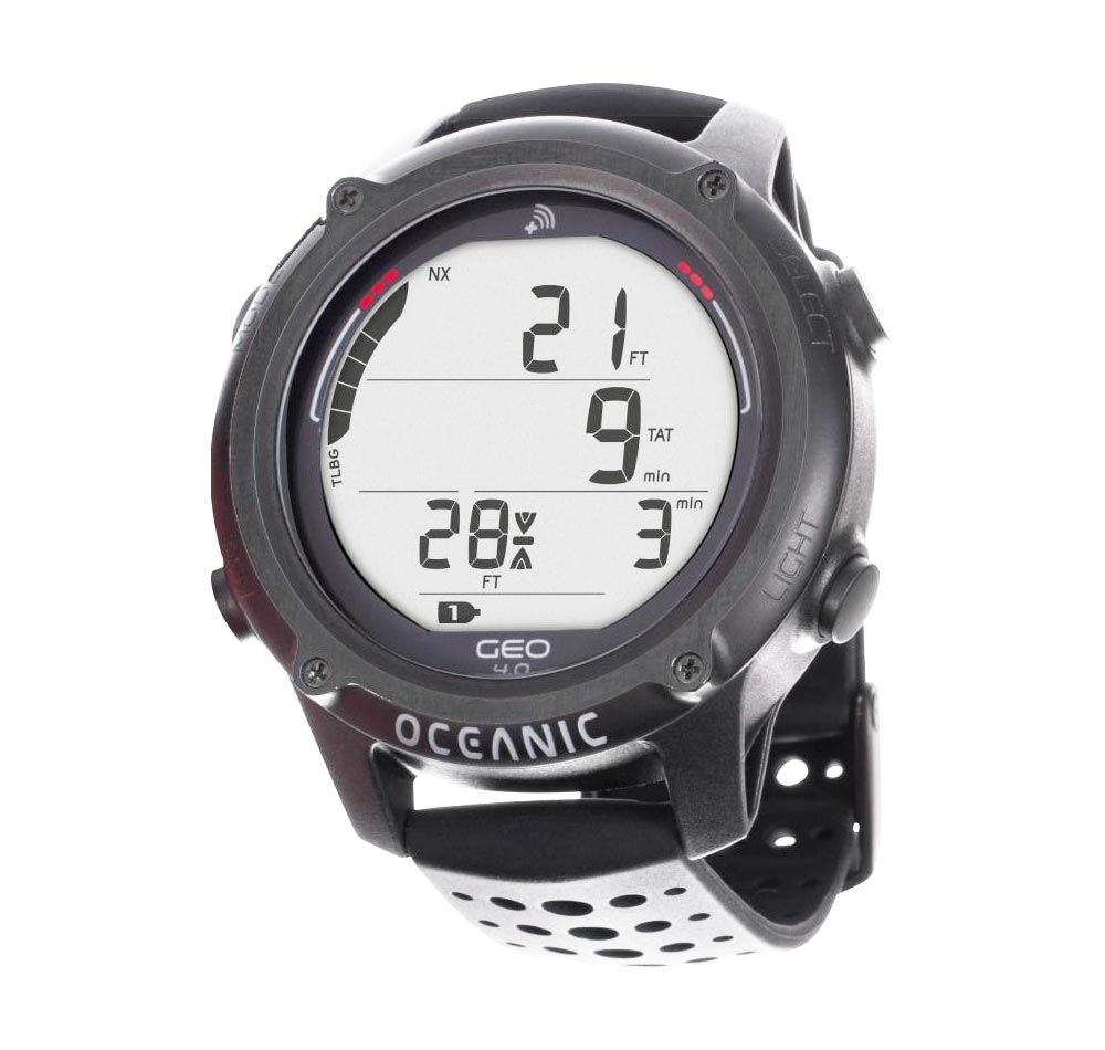 Oceanic Geo 4.0 Freedive Scuba Watch Black