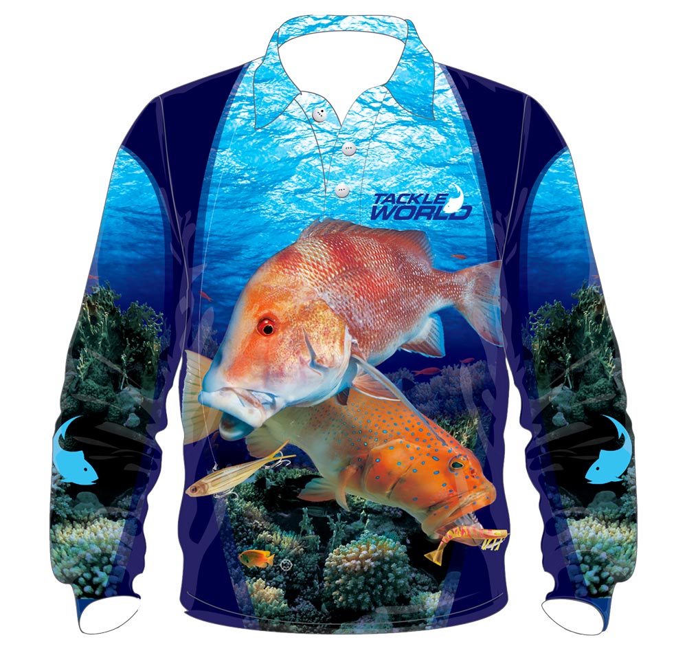 Tackle World Angler Series Reef Fish Adults Fishing Shirt