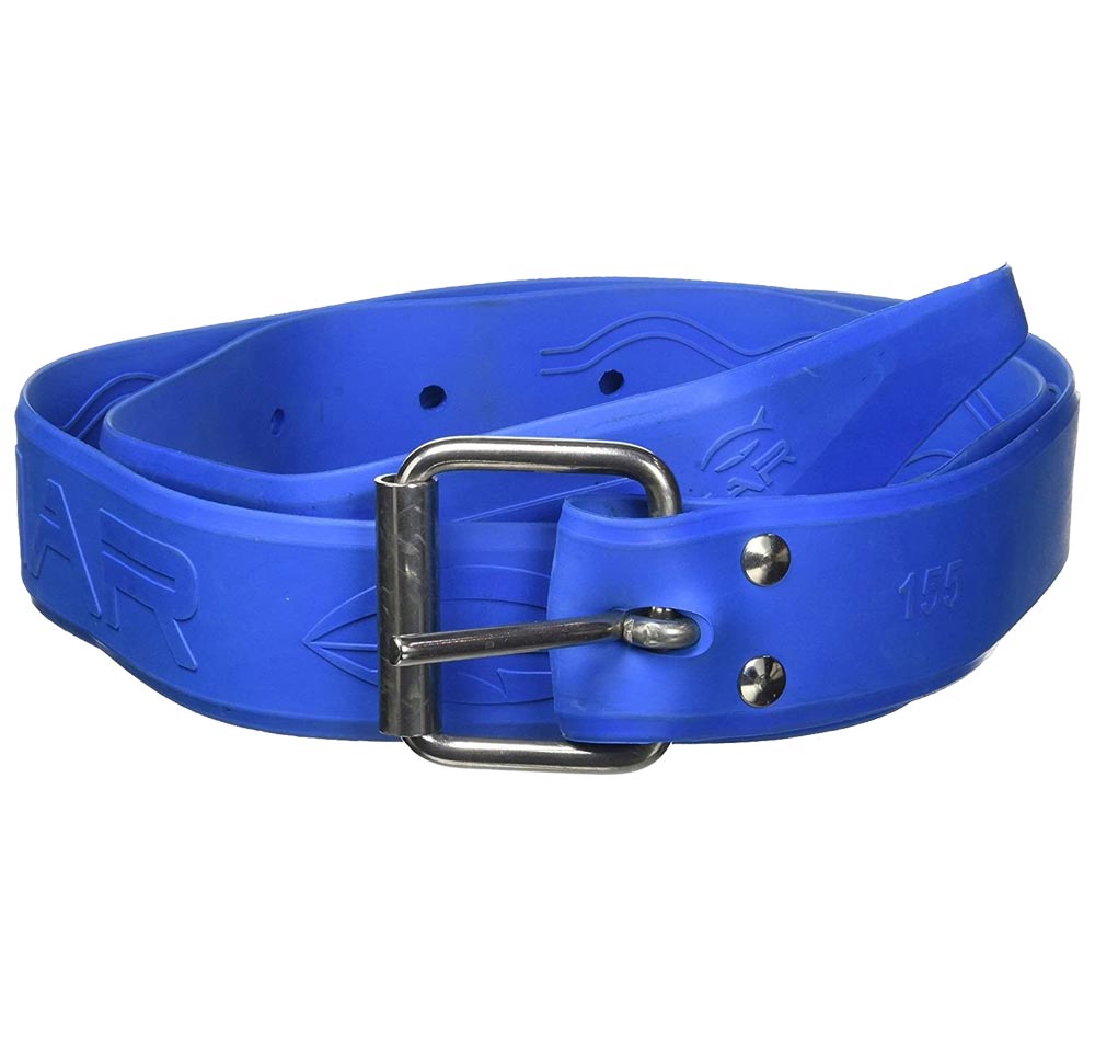 The Salvimar Pro Marseille Rubber Weight Belt Blue