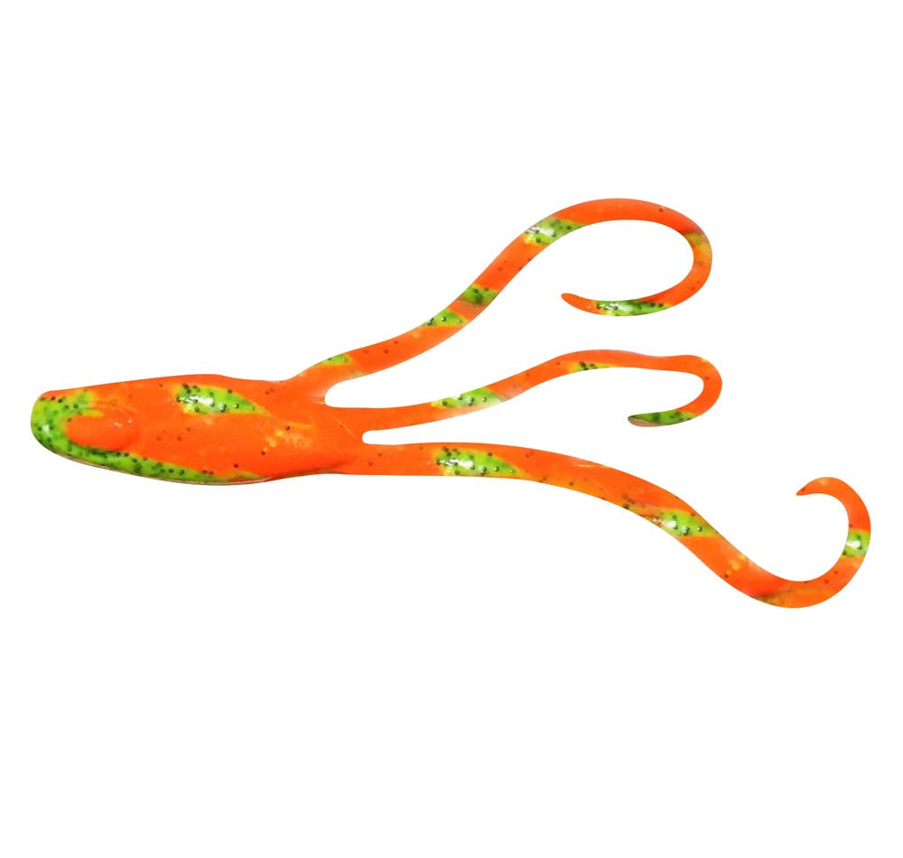 Berkley Gulp Squid Vicious 6&quot; Soft Plastics Fire Tiger