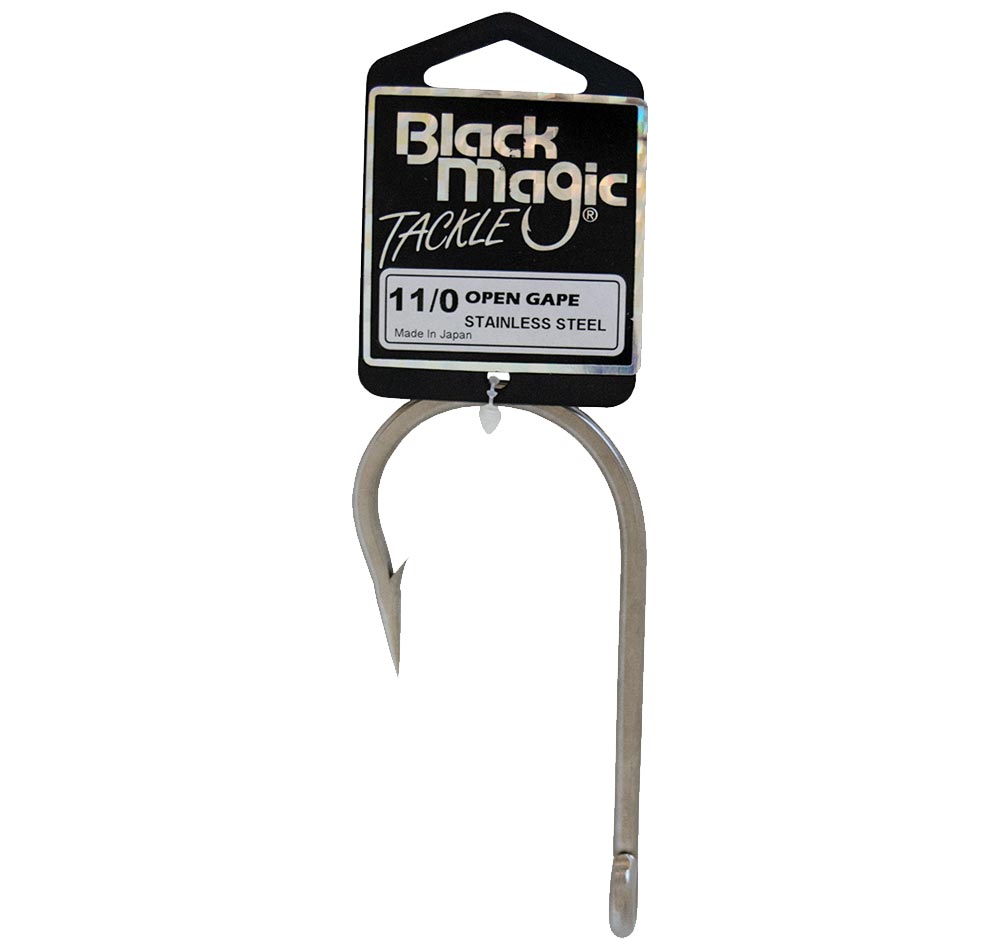 Black Magic Wasabi Open Gape Game Hooks 11/0