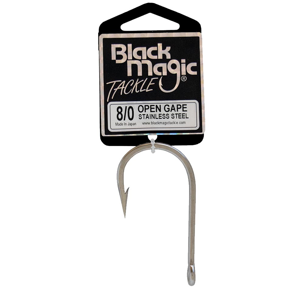 Black Magic Wasabi Open Gape Game Hooks 8/0