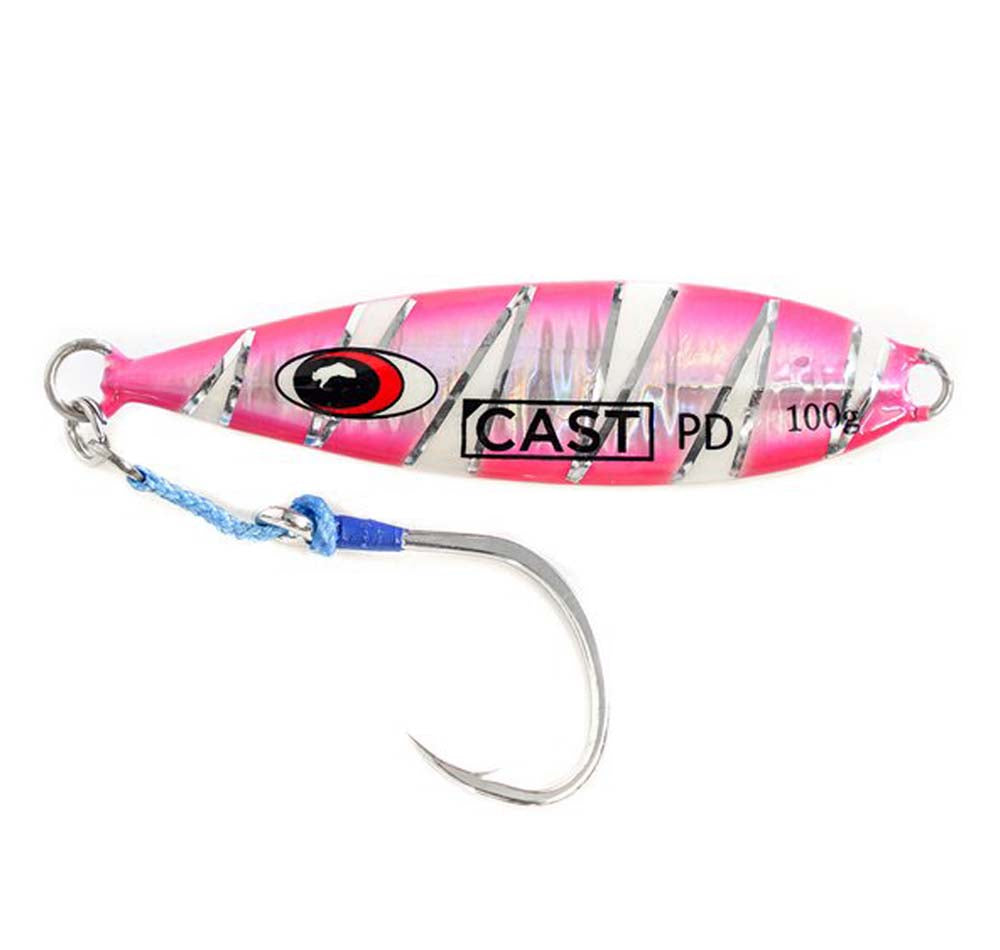 Cast On The Drop Slow Pitch Jig Pink Flash