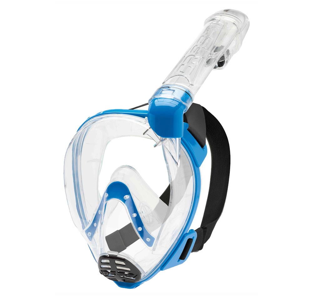 Cressi Baron Full Face Mask Clear Blue