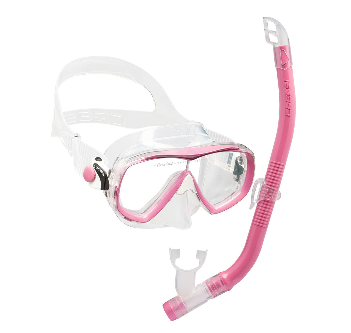 Cressi Estrella Jr Vip Mask &amp; Snorkel Set Pink