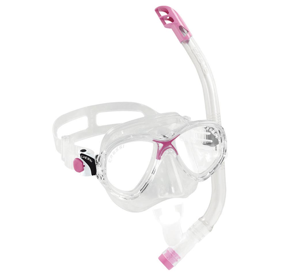 Cressi Marea VIP Jnr Mask and Snorkel Set Pink