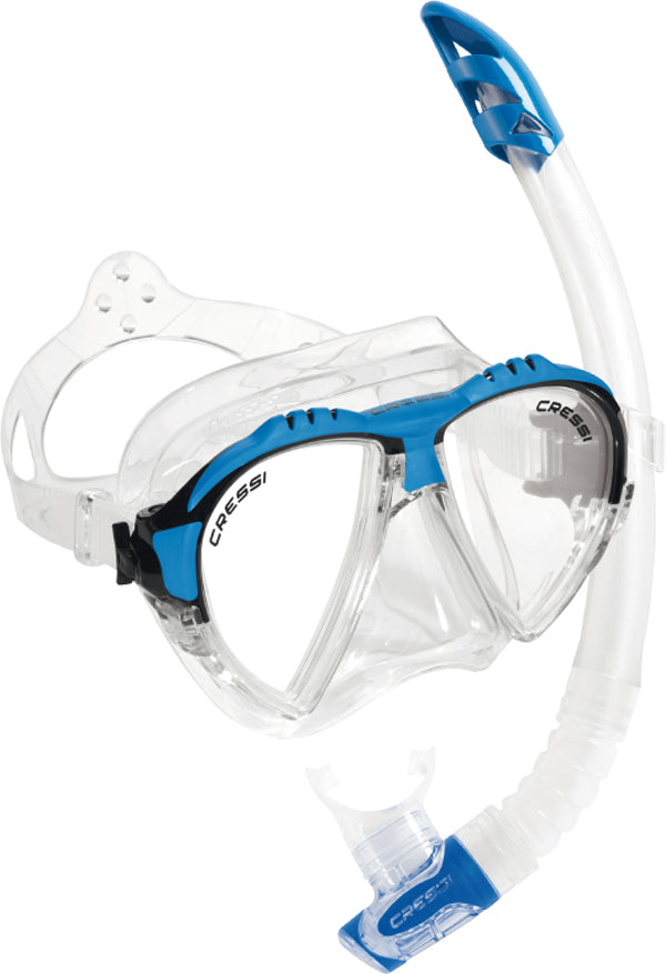 Cressi Matrix Mask &amp; Snorkel Set Blue