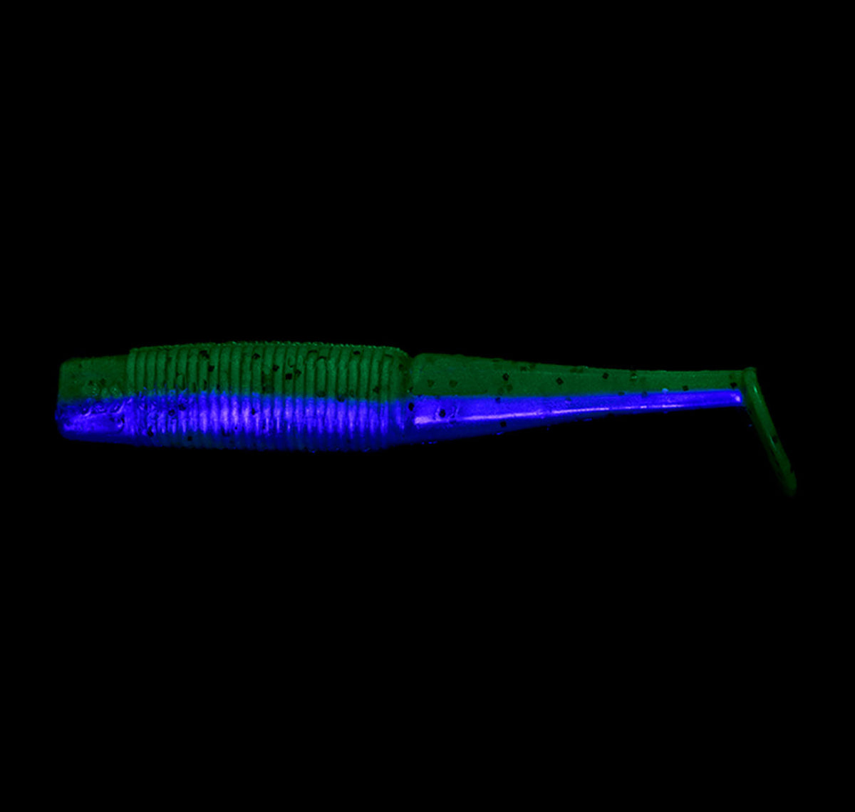 Daiwa Bait Junkie Minnow 2.5&quot; Soft Plastics Copper Flash Under UV Light