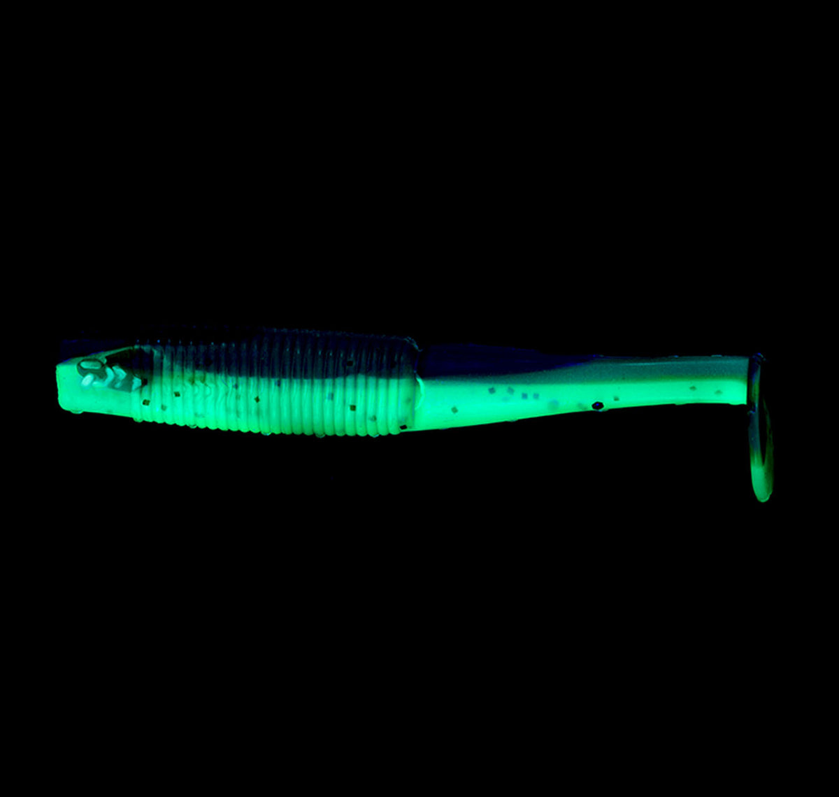 Daiwa Bait Junkie Minnow 2.5&quot; Soft Plastics Macha Craw UV Under UV Light