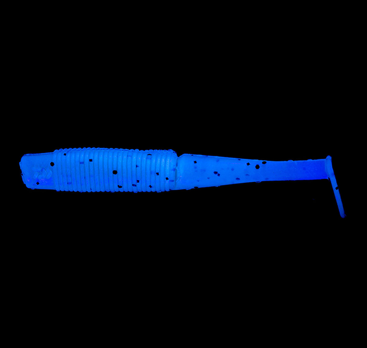 Daiwa Bait Junkie Minnow 2.5&quot; Soft Plastics Mud Blood UV Under UV Light