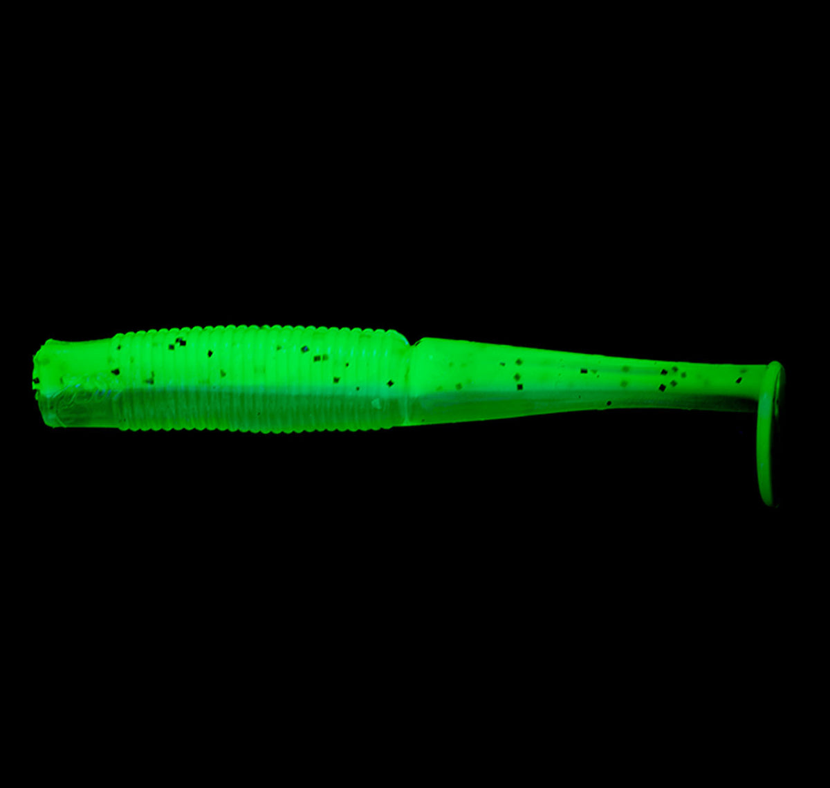 Daiwa Bait Junkie Minnow 2.5&quot; Soft Plastics Yuzu UV Under UV Light