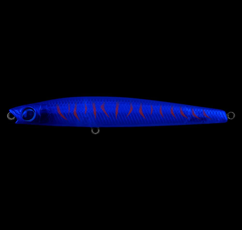 Daiwa Infeet Slippery Dog 80F TG Tune Lure Krill Under UV Light