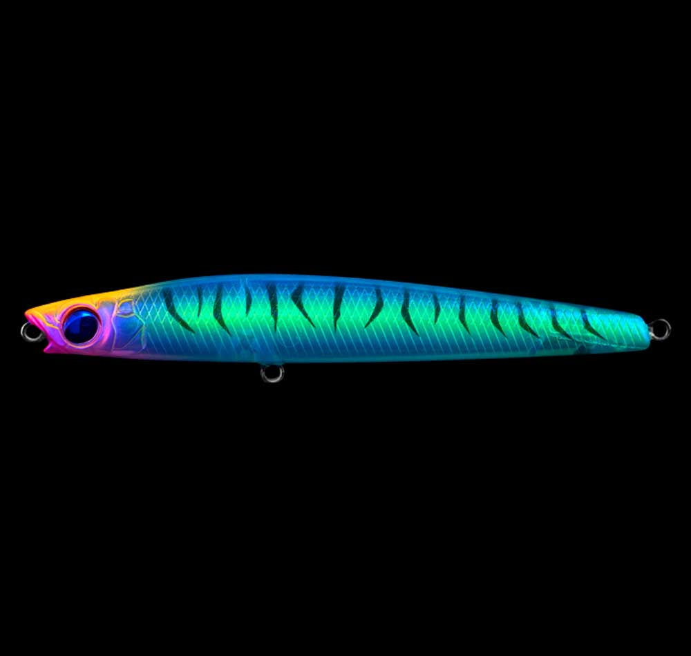 Daiwa Infeet Slippery Dog 80F TG Tune Lure Moebi Under UV Light