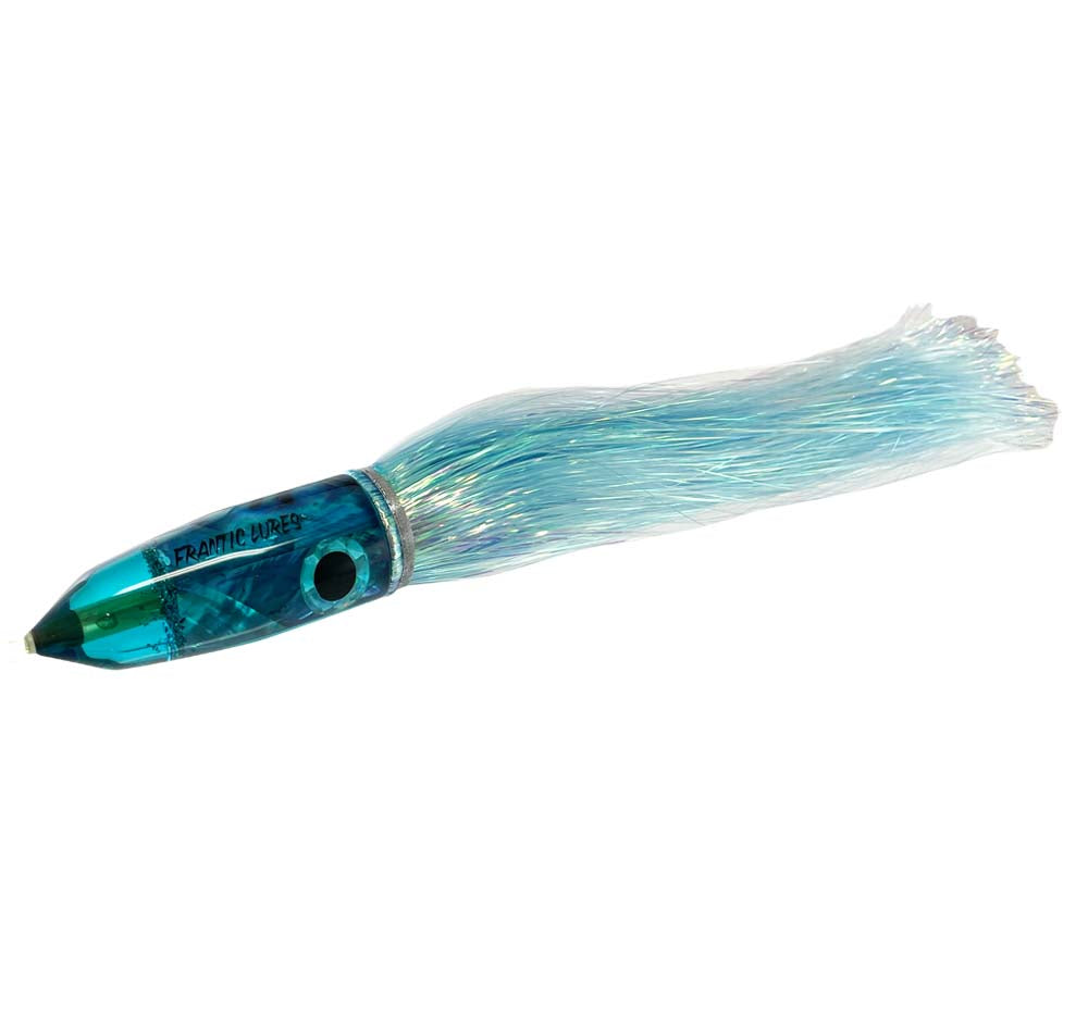 Frantic Lures Lethal Bullet Skirted Lure Colour Blue Flashabou