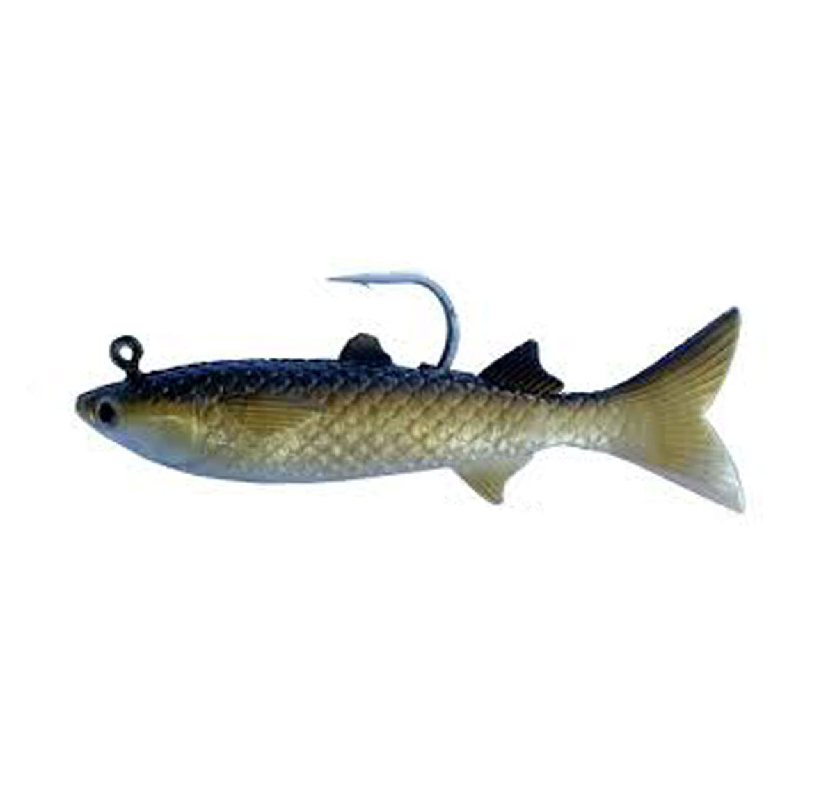 Gillies 6&quot; Soft Mullet Lure Col Gold