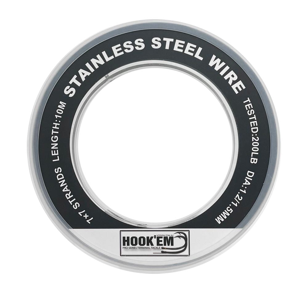 Hook'em Stainless Steel 49 Strand Wire 10m