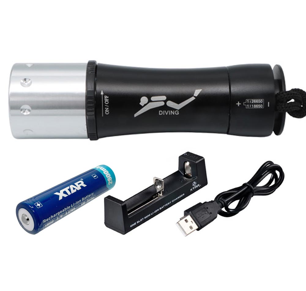 Hyperion FL600 Dive Torch With Battery And Charger