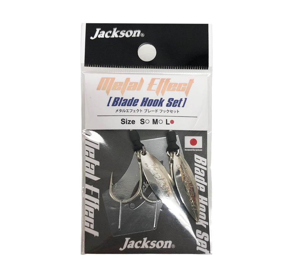Jackson Metal Effect Blade Assist Hook Set 2pk Silver Large