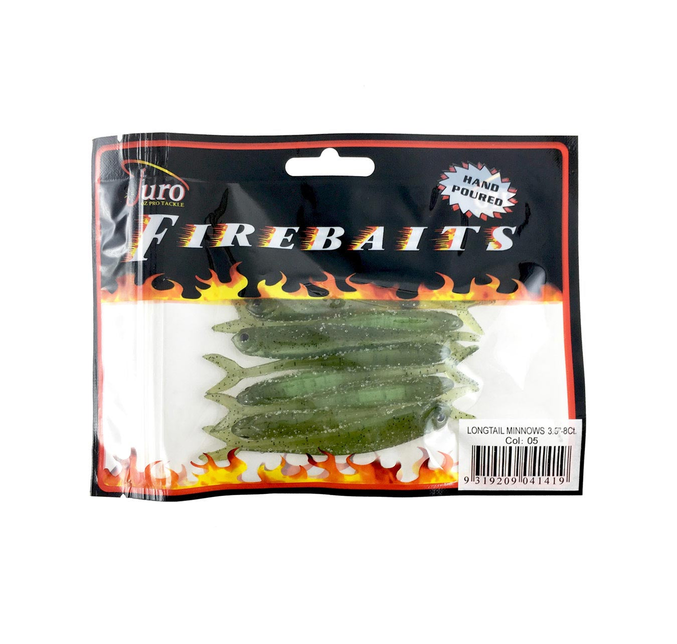 Firebaits Longtail Minnows 3.5" Soft Plastics Col 05