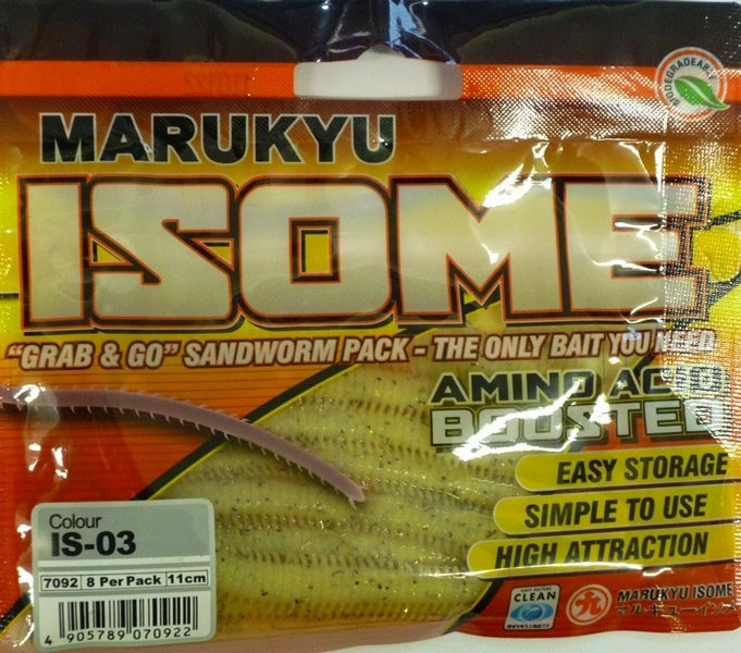 Marukyu Isome Biodegradable Worm Soft Plastics XLarge