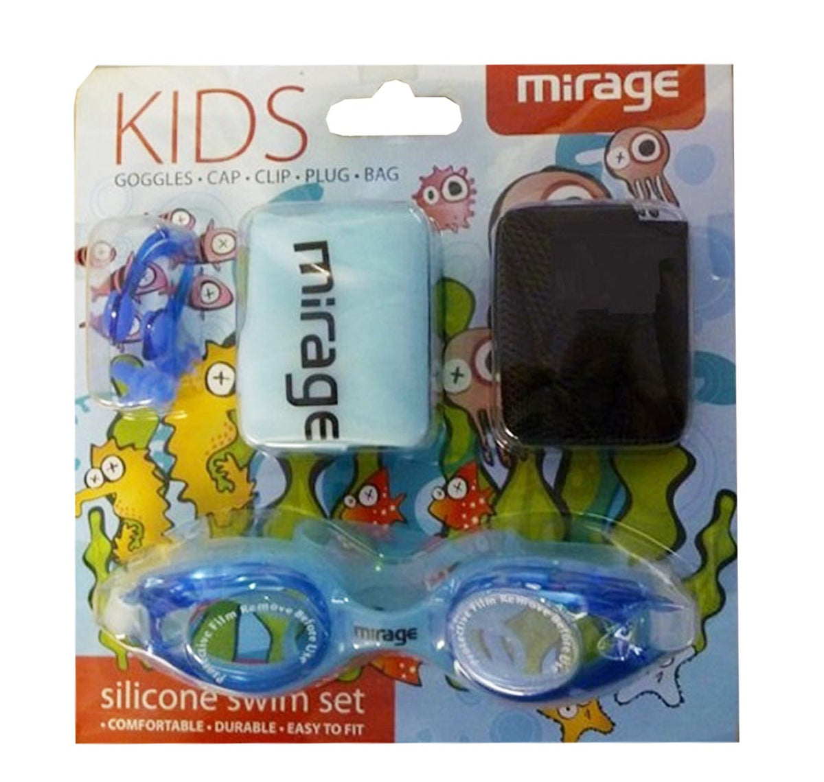 Mirage Kids Silicone Swim Set Blue